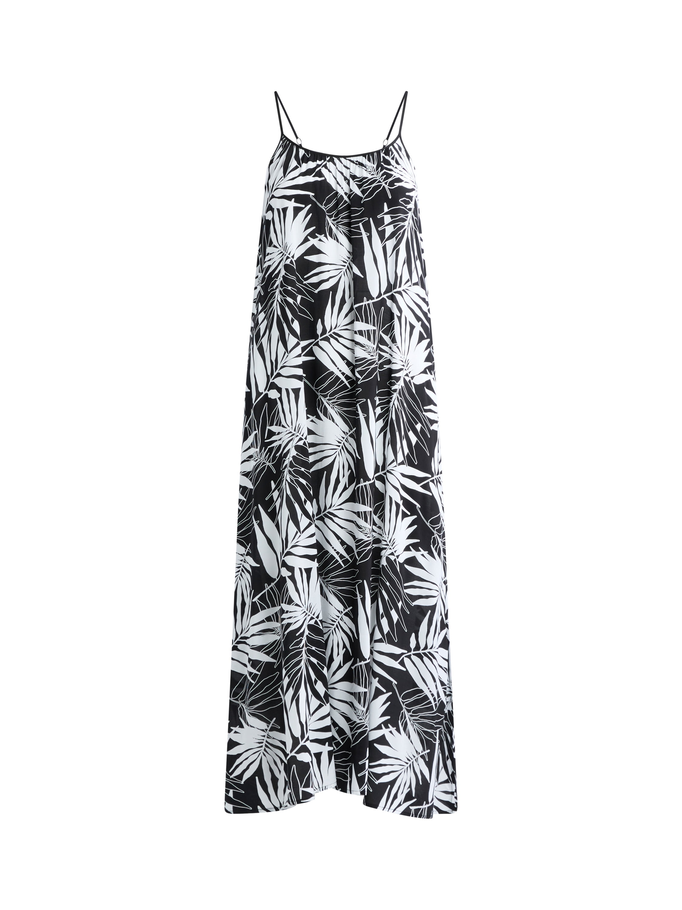 Joyspun Women’s Sleepwear Woven Strappy Maxi Nightgown, Sizes S-4X
