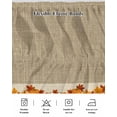thumbnail image 5 of Thanksgiving Fall Bed Skirt Queen Size 18 Inch Drop, Orange Pumpkin Maple Leaf Linen Bottom Wrap Around Dust Ruffle Bedskirts, Wrinkle & Fade Resistant Easy Fit Bedskirt with Adjustable Elastic, 5 of 8