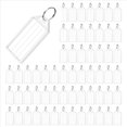 thumbnail image 1 of 300 Etiquetas para Llaves, Etiquetas de Plástico para Llaveros de 2 Pulgadas con Etiquetas de Papel en Rayadas, Cubiertas Transparentes e Identificadores de Artículos, 1 of 5