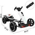thumbnail image 4 of Montable Electrico para Niños Go Kart Luz Sonido Bluetooth Batería 12v - Blanco, 4 of 6