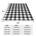 thumbnail image 3 of Balery Black White Plaid Manta de Felpa Suave y Acogedora – Cobija de Franela Aterciopelada para Cama, Lavable y Cálida para Sofá, Mascotas, Transpirable-40"x30", 3 of 7