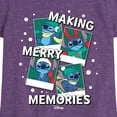 thumbnail image 3 of Lilo & Stitch - Making Merry Memories - Girls Fitted Short Sleeve Tee, 3 of 5