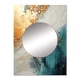 thumbnail image 2 of Designart "Meditative Minimalism" Abstract Painting Mirror Wall Decor - Modern Beige Abstract Large Mirror For Wall Art Decor - 32" x 24" Inch, 2 of 5