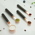 thumbnail image 1 of WRXMIJNHGSA Bakeware Under $10 Rose Gold Stainless Steel Measuring Spoon Baking Tool 4 Piece Set Log Handle Plated Copper Measuring Spoon, 1 of 5