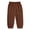 Coffee, variant on Unisex Boys And Girls Summer Harems Pants Kids' Unisex Fashion Sweet Solid Cotton Yarn Repellent Casual Daily Children's Trousers
