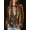 B_Khaki, variant on Women's Vintage Gold Velvet Floral Patchwork Blazer, Deep V‑Neck Slim Fit Long Sleeve Casual Jacket