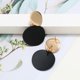 thumbnail image 5 of Pendientes de moda de oro y metal negro para mujer. JAMW Sencillez, 5 of 5