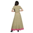 thumbnail image 4 of Moomaya Printed Elegant Crop Top And Long Skirt Set Ethnic Dresses For Women, 4 of 6