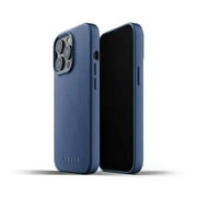 Mujjo MUJJO-CL-015-BL Full Leather Case for iPhone 13 Pro, Monaco Blue