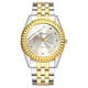 thumbnail image 1 of Reloj de cuarzo para hombre, relojes de moda para hombre, reloj de pulsera analógico de cuarzo de acero inoxidable dorado con cristal para mujer., 1 of 3