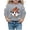Grey, variant on Krdevn Kids Pom Pom Beanie Ghost Pumpkin Drink Bat Fall Leaf Graphic Crewneck Sweatshirt Long Sleeve Casual Pullover Top for Halloween Holiday Outfit Pink,5-6 Years