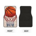 thumbnail image 2 of Lsque Tapis de Sol 4 Pcs avec Impression de Basketball, Doublures en Caoutchouc Résistantes, Design Antidérapant, Protection Automobile Toutes Saisons, Véhicules, Voitures, Camions et SUV, 2 of 7