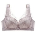 thumbnail image 5 of Padded T Shirt Bras for Women Bra For Womens Underwire Bra Lace Floral Bra Unlined Unlined Full Coverage Bra Underwire T-shirt Bra Padded Bralettes for Women Sexy, 5 of 5
