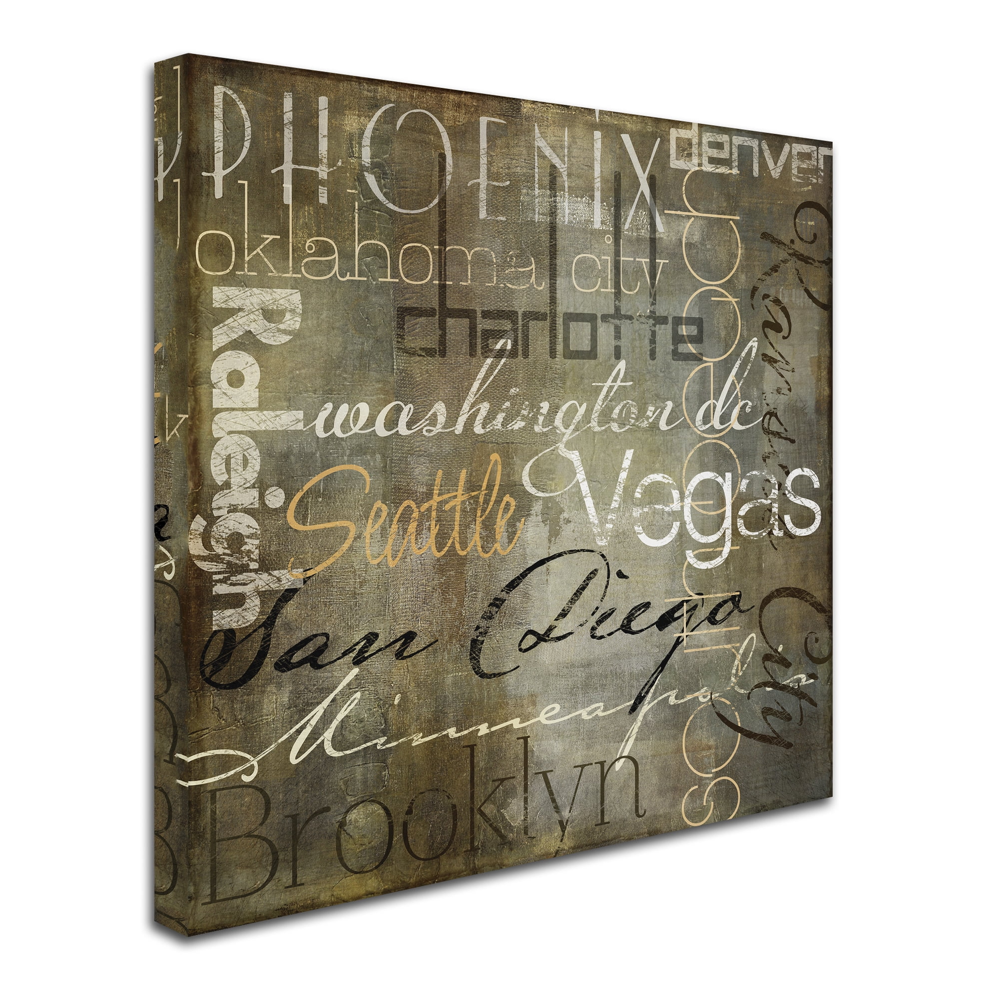 Trademark Fine Art "Cities of the World II" Canvas Art by Color Bakery