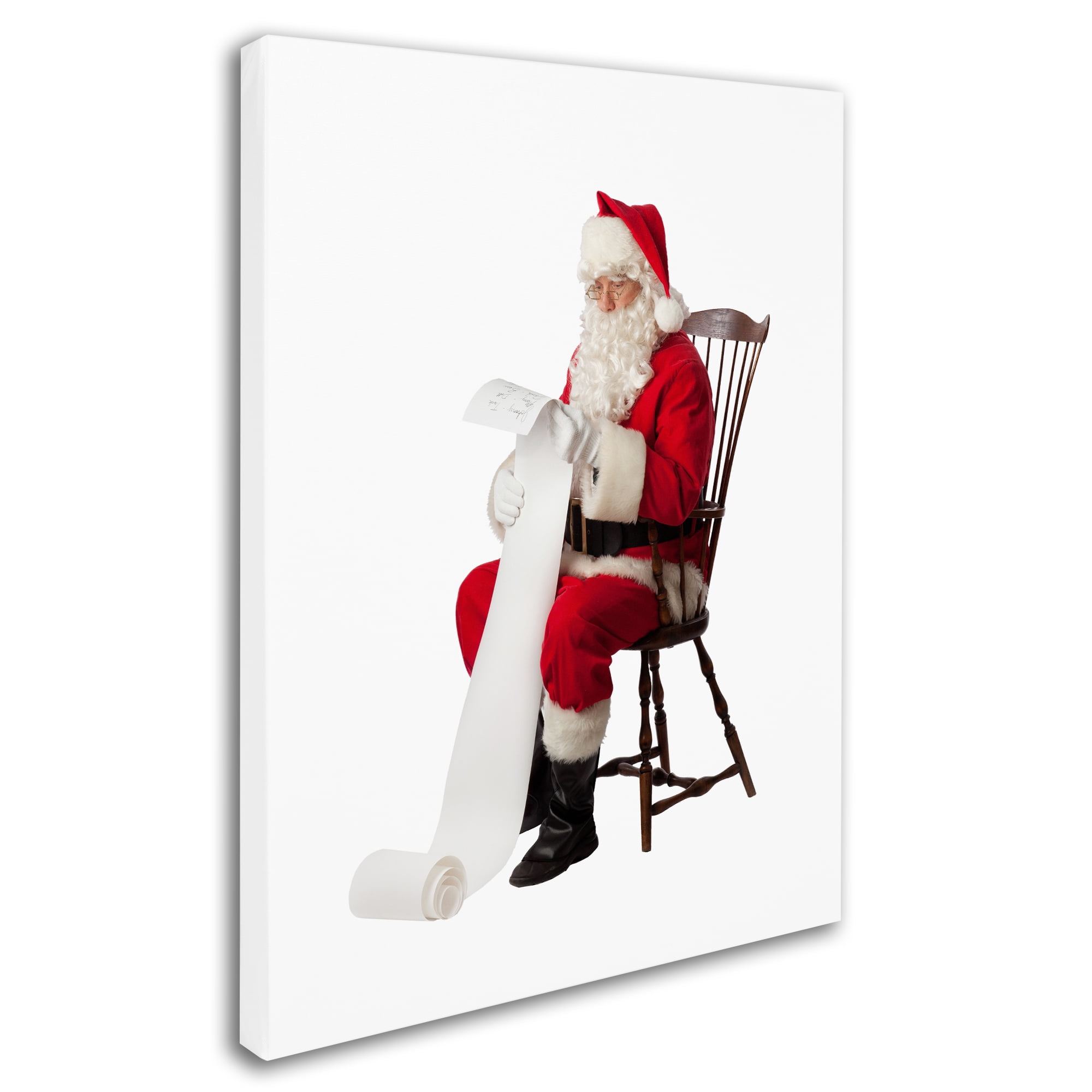 Trademark Fine Art 'Santa's List-10067' Canvas Art by Ed Wheeler