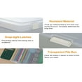 thumbnail image 3 of LAMIRO File Storage Box A4 Paper Storage Box for 8.5-Inch x 11 Inch A4 Lettering File Box Plastic File Storage Box Waterproof and Dustproof Document Storage Box, 3 of 4