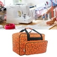 thumbnail image 4 of Deluxe Universal Sewing Machine Case, Portable Cover Tote Bag Sewing Machines - Carrying Travel Storage Carrier Organizer for Accessories Orange, 4 of 9