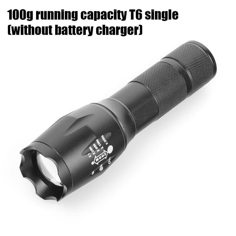 5000LM 5Mode Mini Zoom In/Out L2 LED Charger Battery Flashlight Camping Light 