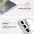 thumbnail image 4 of for Samsung Galaxy S24 Plus Clear Case with Camera Cover Stand [Military Grade Protection] [Compatible with MagSafe] Slim Shockproof Magnetic Case for Samsung Galaxy S24+ (White), 4 of 13