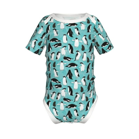 

Yiaed Penguins Print Infant Climbing Short Sleeve Onesie One-Piece Baby Bodysuit Clothes 0-12 Months -2 Years