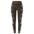 thumbnail image 2 of MKLEKYY Leggings deportivos para mujer, leggings para entrenamiento, leggings con estampado navideño, pantalones con bloques de color, leggings suaves y elásticos. 4611, 2 of 4