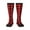 3 Black, variant on Buffalo Plaid Red Black print thigh-high socks, crafted for both men and women with a stretchy, high-opaque design perfect for daily wear