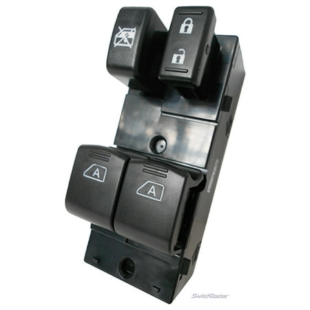 - Nissan Titan Master Power Window Switch 2004-2012 (2 Window Control) (2004 2005 2006 2007 2008 2009 2010 2011 2012) (electric control panel lock button auto driver passenger door)