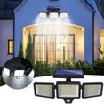thumbnail image 1 of Luz solar dividida para exteriores, luz de jardín, luz de calle separada para interiores y exteriores, luz de jardín con sensor humano, 1 of 9