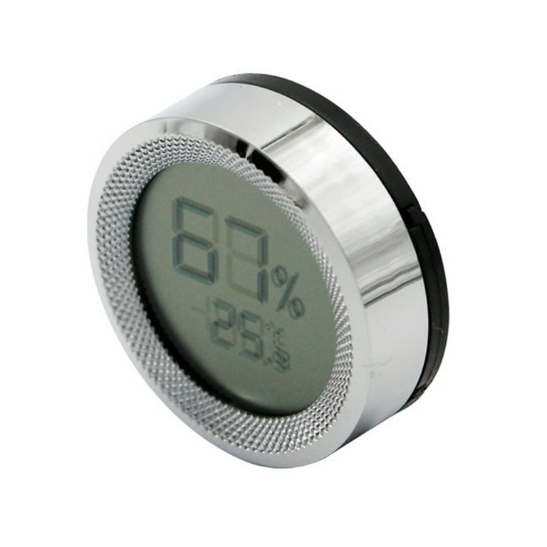 Generic Mini Digital Hygrometer Humidor Cigar Box Hygrometer Thermometer Indoor Humidity Monitor with Temperature Humidity Gauge Meter