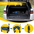 thumbnail image 7 of FREESKY Collapsible Wagon Cart with Quiet Wheels Lightweight Foldable Cart for Camping, Shopping, Ourdoor Use, Blue, 7 of 7