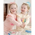 thumbnail image 5 of Baby Girl Clothes 12 Months Girls First Birthday Outfit 1 Year Old Girl Birthday Long Sleeve Sweatshirt Top Pants Set for Baby Girl Gift Pink, 5 of 6