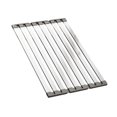 thumbnail image 1 of Escurridor de platos,Organizador de escurridor para fregadero de cocina,Escurridor de platos plegable de acero inoxidable,Escurridor de platos para 55cm x 325cm, 1 of 8