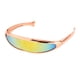thumbnail image 5 of Gafas de sol futuristas de moda con espejo de robot alienígena, lentes estrechas de una sola lente para oro, 5 of 9
