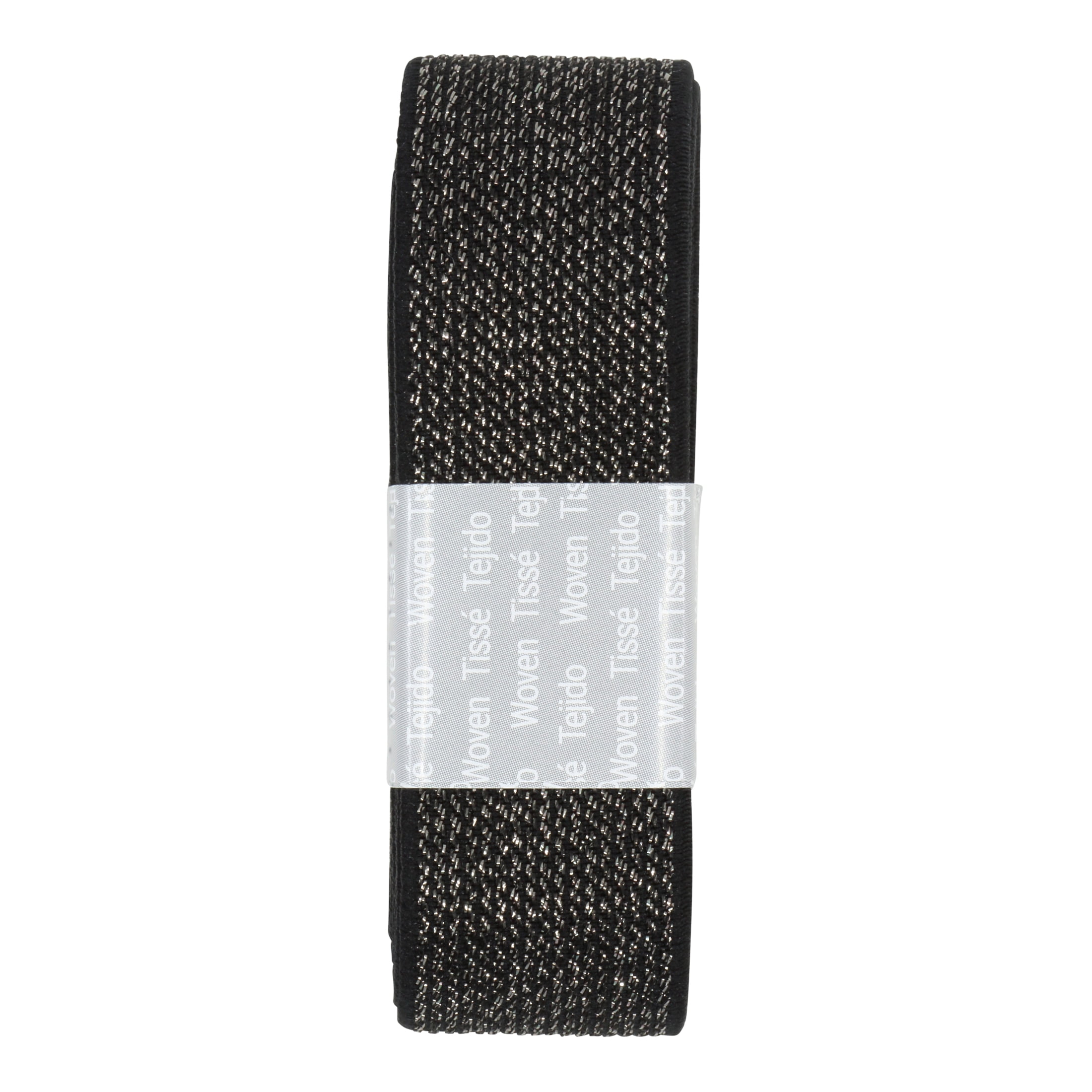 (2 pack) Dritz 1" Sewing & Crafting Metallic Elastic Black 1.25 Yards