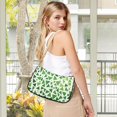 thumbnail image 5 of FORMRS Womens Shoulder Bag with Chain Strap Clutch Purse Cute Tote Handbag, Green Dot Triangles Pattern, 5 of 7