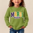 thumbnail image 2 of Mercatoo Toddler Baby Girl Boy M𝐚rdi Gr𝐚s Outfit Letter Sweatshirt Long Sleeve Shirt Tops Spring Fall Clothes C𝐚rnival Loose Top, 2 of 4