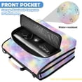 thumbnail image 6 of Zipper Binder with Shoulder Strap 2 inch 3 Ring Waterproof File Folder Organizer Bag 500 Sheet Pastel Colors Stars Pattern, 6 of 8