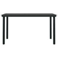 thumbnail image 2 of vidaXL 5 Piece Garden Dining Set Grey and Black, 2 of 5