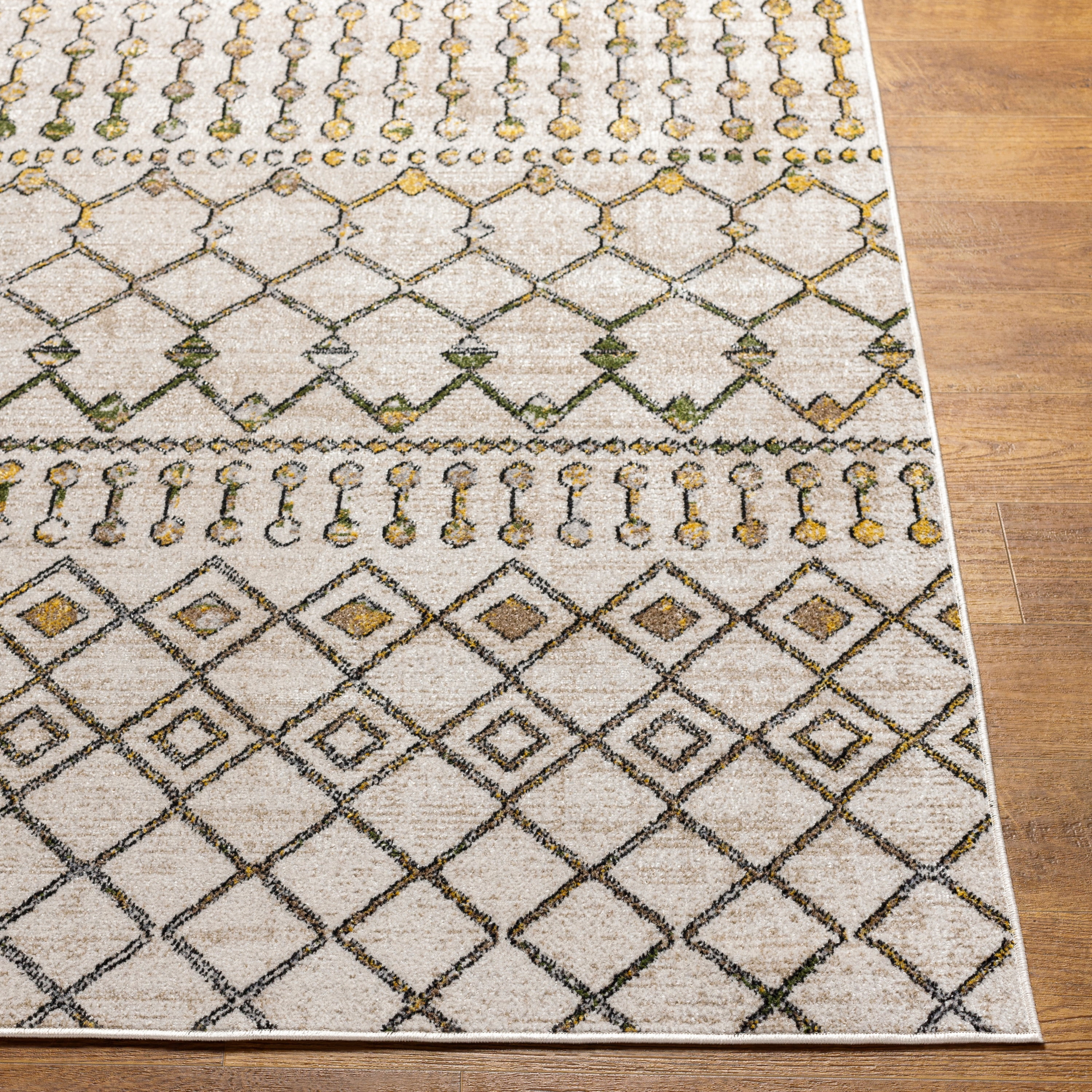 Livabliss Washable Rugs for Living Room, 3x7 Lavadora Global Sage Runner Area Rug, Bedroom Dining Room Home Decor Stain Resistant Carpet (2'7" x 7'3" Runner)
