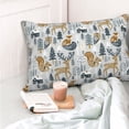 thumbnail image 4 of Kdxio Cotton Pillow Cases 16"x24" Pillowcases,Soft and Breathable Bedroom Pillow Cases-Winter Forest Animals-No Pillow Core, 4 of 5