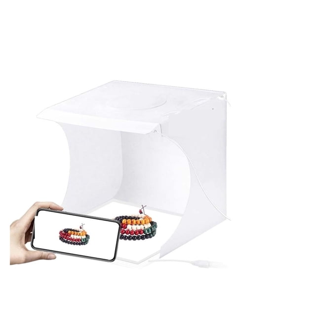 20cm Mini Studio Light Box LED Studio Panel Photo Shooting Tent 6 Backgrounds Shadowless Lightbox Kit Photography Soft Box ,Photographic Equipment