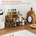 thumbnail image 3 of Liquor Bottle Display Shelf, Coffee Syrup Rack Organizer, 3 Step Countertop Wine Rack, Mini Bar, Retro Bar Shelf Stand for Whiskey, Spirits, 3 of 6