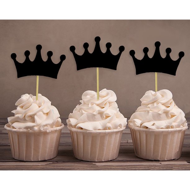 Darling Souvenir Crown Tiara Shape Cupcake Toppers Girls Birthday