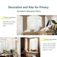 thumbnail image 3 of Window Film,3D Static Glass Films Decorative Tulip Sticker Window Privacy Film Anti-Uv Peel And Stick for Glass Home Kitchen Office Door size 12" x 78.7"/per roll, 2 rolls, 3 of 4