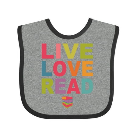 

Inktastic Live Love Read Gift Baby Girl Bib