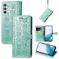 thumbnail image 3 of Funda Cartera FOXDOCK para Samsung Galaxy A56 5G , Flip PU con Relieve de Gatos y Perros, Tarjetero y Soporte, 3 of 6