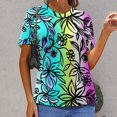 thumbnail image 6 of Animal Print Patterns Women's T-Shirt Short Sleeve T Shirts Tops Tee Ladies Loose T, 6 of 6