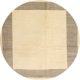 thumbnail image 1 of Ahgly Company Machine Washable Indoor Round Contemporary Sun Yellow Area Rugs, 7' Round, 1 of 7