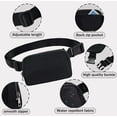 thumbnail image 5 of SR Felt Bag, Crossbody Bag Fanny Pack for Unisex Fashionable, Waterproof Hip Waist Bag, Fashion Travel Chest Bag, Black, 5 of 5