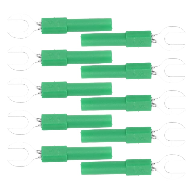 10 Uds. Conector De Cable De Pala De Horquilla Eléctrica Terminales De Crimpado Eléctrico Material De Latón Tipo Y Enchufe Tipo Banana